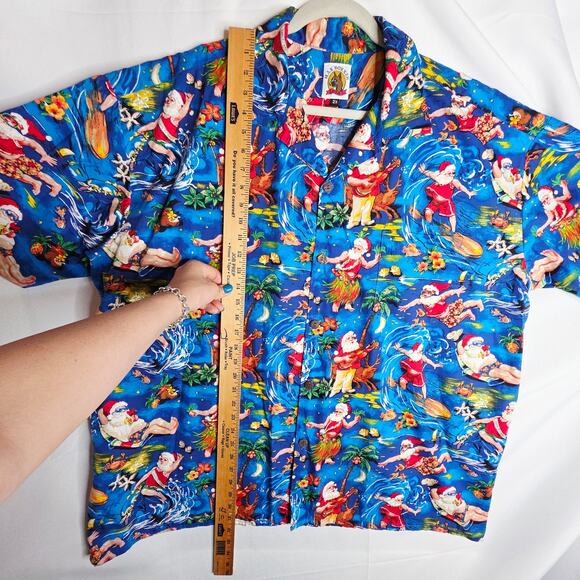 Ugly Christmas 2X Unisex Hawaiian theme Santa buttondown Shirts. Festive MaxBoxr - Picture 5 of 16